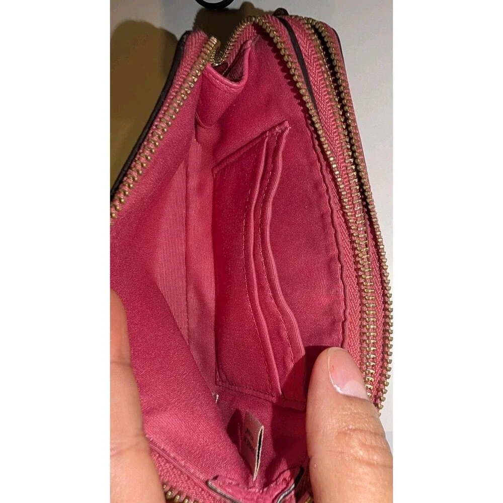 Vintage Coach Leather Wallet  Pink